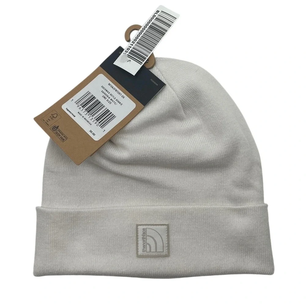 The North Face Beanie Dockworker Recycled One Size Gardenia White New